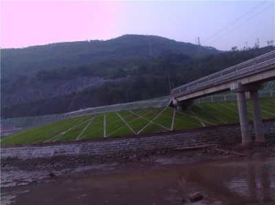 四川南充護城河治理項目生態(tài)混凝土1